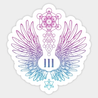 Angel Number 111 Sacred Geometry Sticker